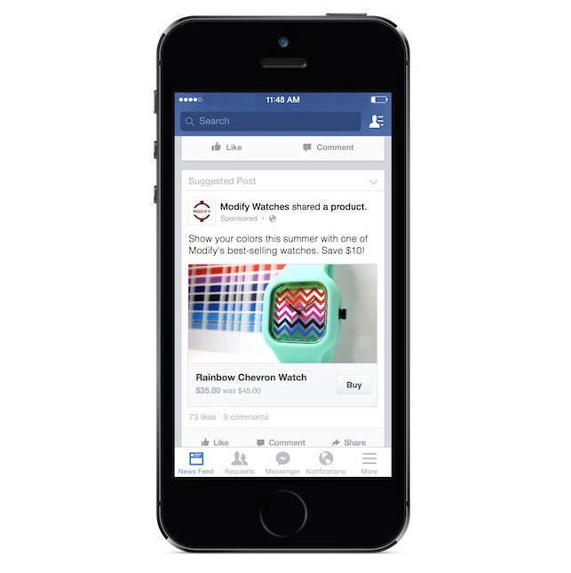 Facebook Tests Buy Button : A Boon for eMerchants