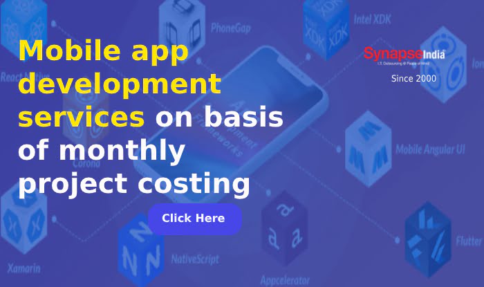 Mobile app development services on basis of monthly project costing