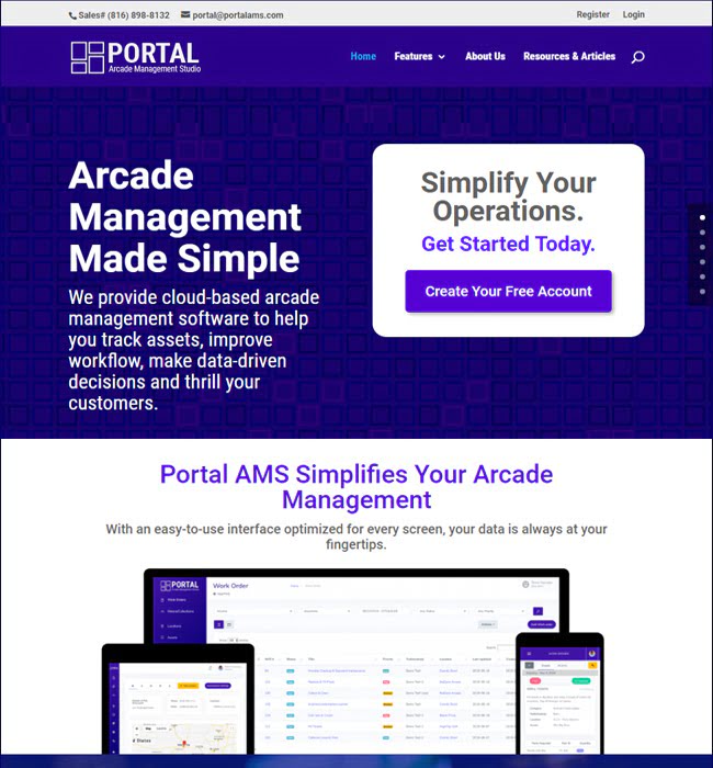 Laravel Web App Development for Amusement Industry, USA - Portal AMS