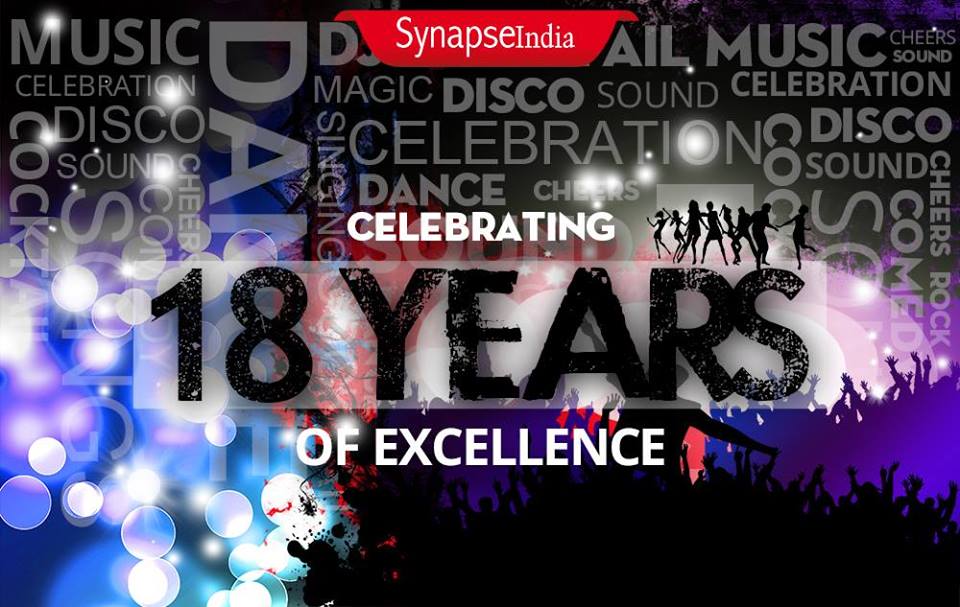 Kudos to SynapseIndia for Turning 18 Years Old.