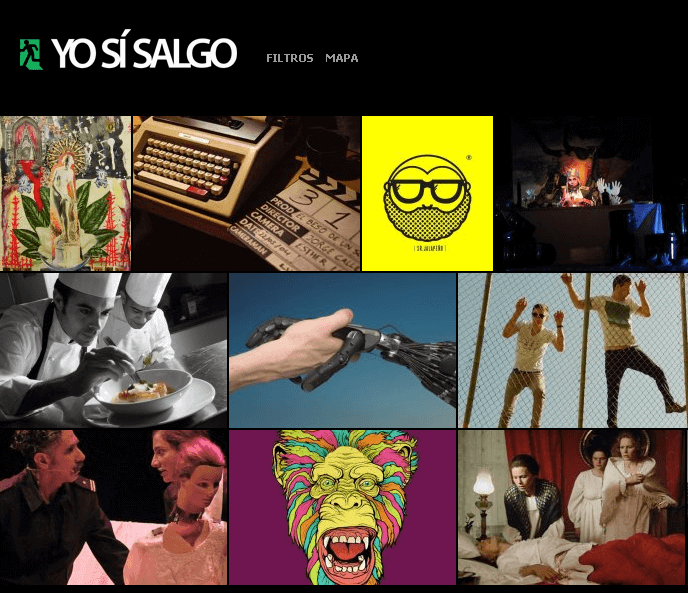 HTML Website for Travel 'YO SI SALGO' Events Posting & Sharing Platform