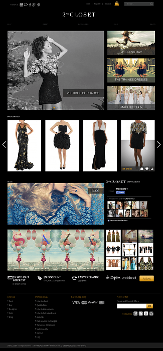 Magento Website for '2ndCLOSET' – Online Women's Apparel Store